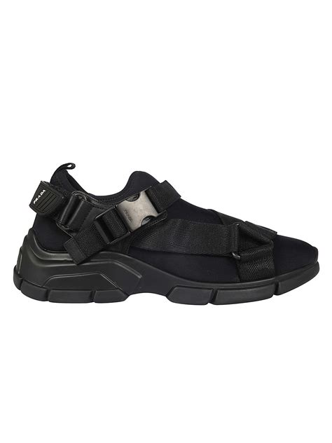 black neoprene sneakers prada|Prada ladies sneakers.